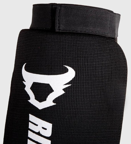 Ringhorns Kickboks Scheenbeschermers Kontact - Zwart/Wit - Scheenbeschermers