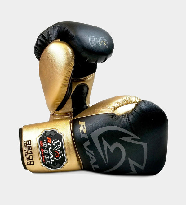 Rival Bokshandschoenen RS100 Professional - Zwart/Goud