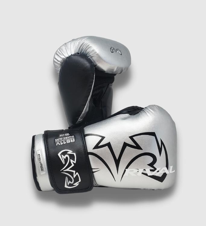 Rival (Kick)Bokshandschoenen RS11V Evolution - Zilver/Zwart - (Kick)Bokshandschoenen