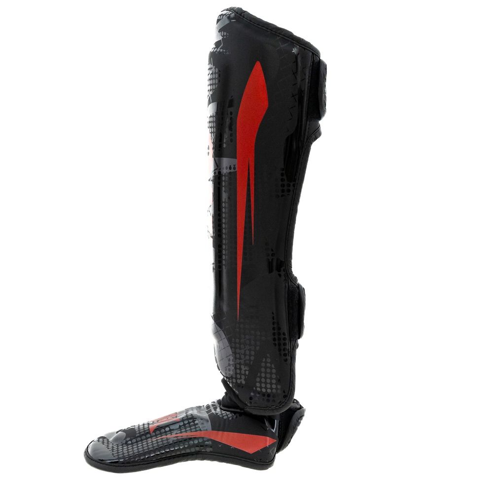 King Pro Boxing Kickboxing Shin Guards Shogun - Black/Red