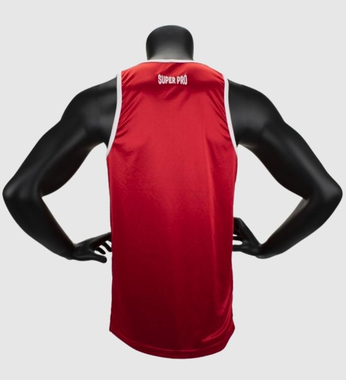 Super Pro Boks Tank Top Club - Rood/Wit - T-Shirt