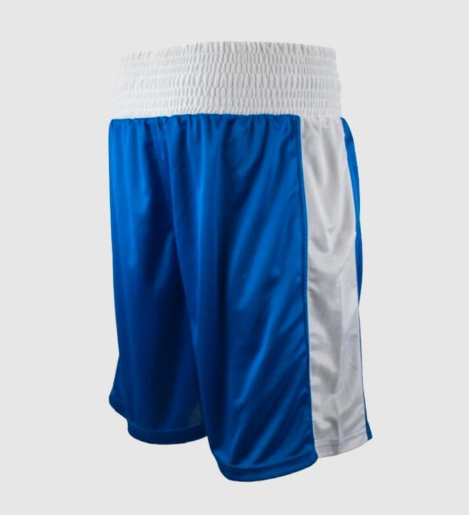 Super Pro Boksbroek Club - Blauw/Wit - Shorts