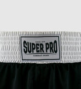 Super Pro Boksbroek Club - Zwart/Wit - Shorts