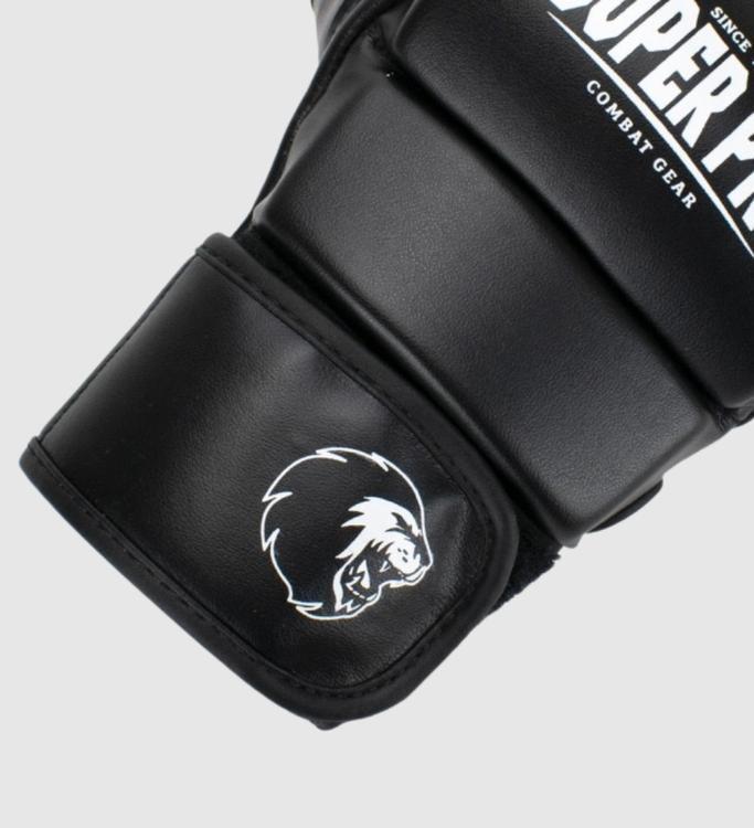 Super Pro Combat Gear Brawler MMA handschoenen - Zwart/Wit - MMA Handschoenen