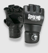 Super Pro Combat Gear Brawler MMA handschoenen - Zwart/Wit - MMA Handschoenen
