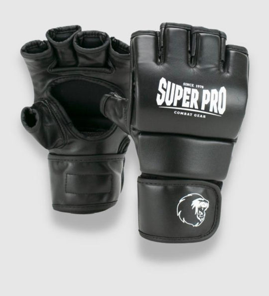 Super Pro Combat Gear Brawler MMA handschoenen - Zwart/Wit