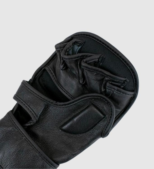 Super Pro Combat Gear MMA Shooter Handschoenen - Zwart/Goud - MMA Handschoenen