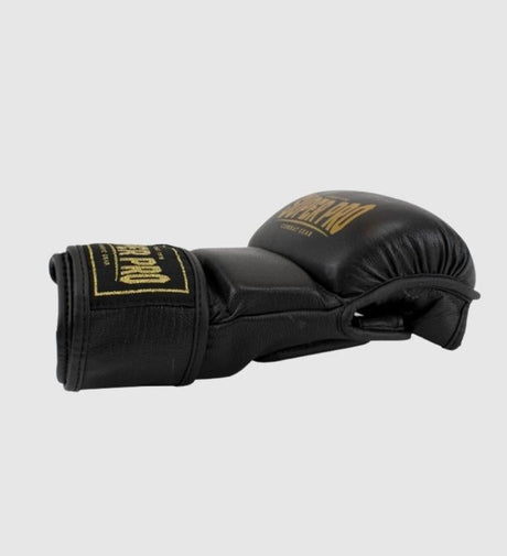Super Pro Combat Gear MMA Shooter Handschoenen - Zwart/Goud - MMA Handschoenen
