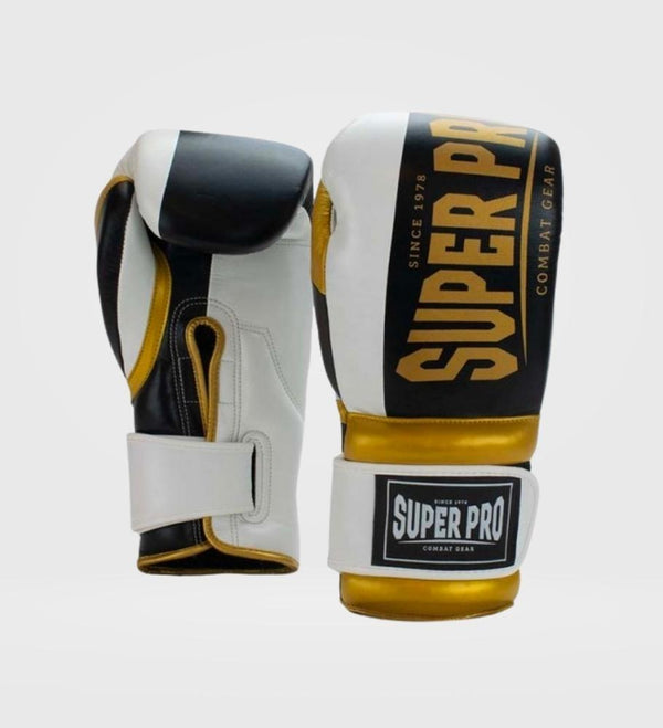 Super Pro Bokshandschoenen Bruiser - Zwart/Goud/Wit