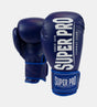 Super Pro (Kick)Bokshandschoenen Champ - Blauw/Wit - (Kick)Bokshandschoenen