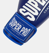 Super Pro (Kick)Bokshandschoenen Champ - Blauw/Wit - (Kick)Bokshandschoenen