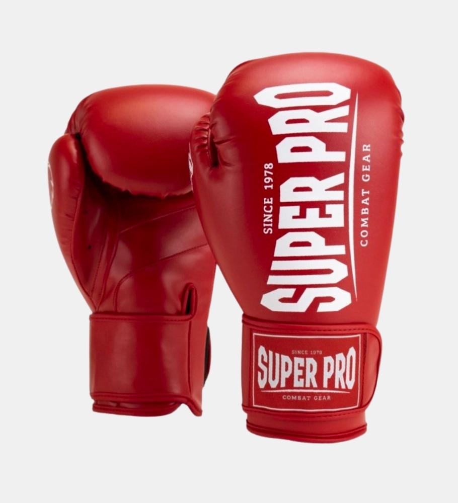 Super Pro (Kick)Bokshandschoenen Champ - Rood/Wit - (Kick)Bokshandschoenen