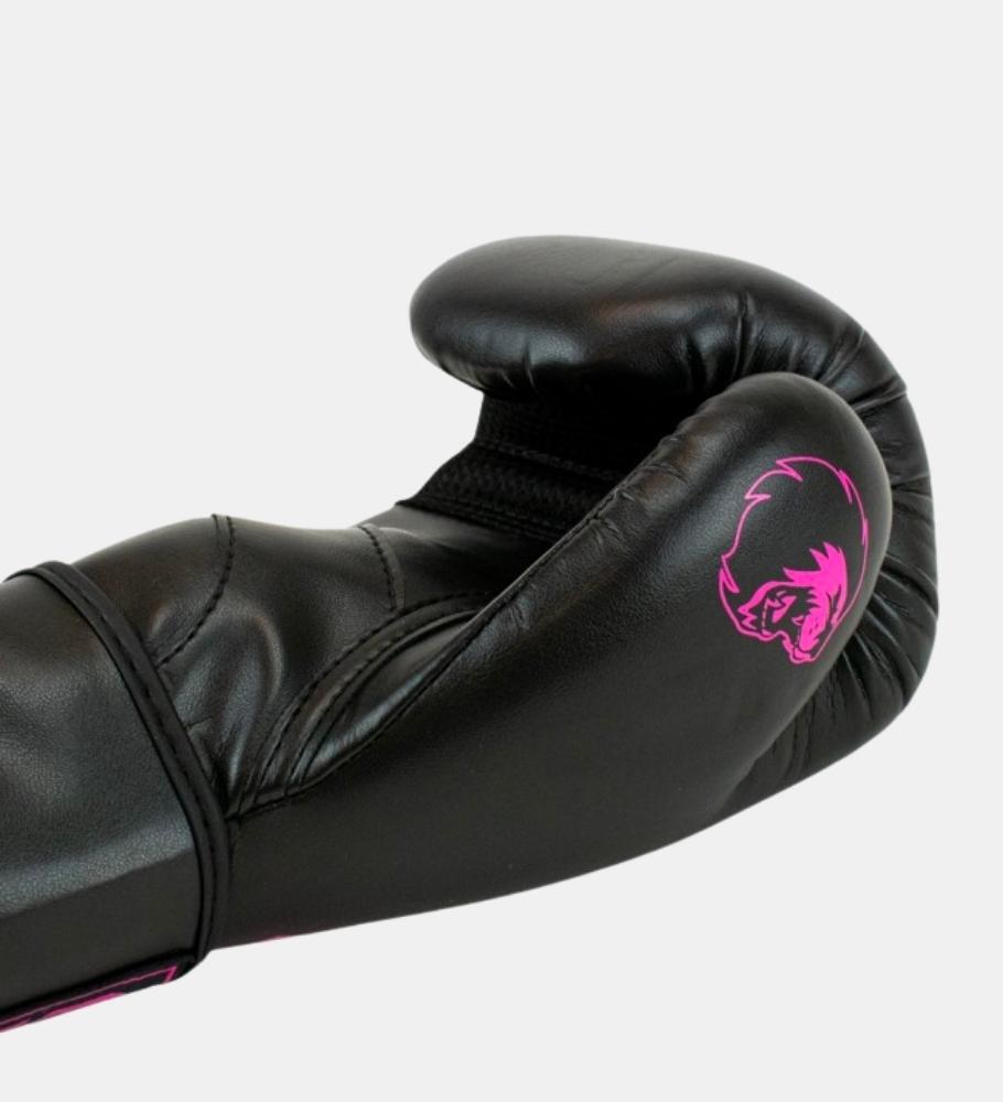 Super Pro (Kick)Bokshandschoenen Champ - Zwart/Roze - (Kick)Bokshandschoenen