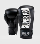 Super Pro (Kick)Bokshandschoenen Champ - Zwart/Wit - (Kick)Bokshandschoenen