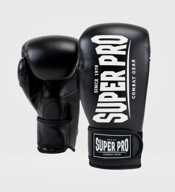 Super Pro Bokshandschoenen Champ - Zwart/Wit
