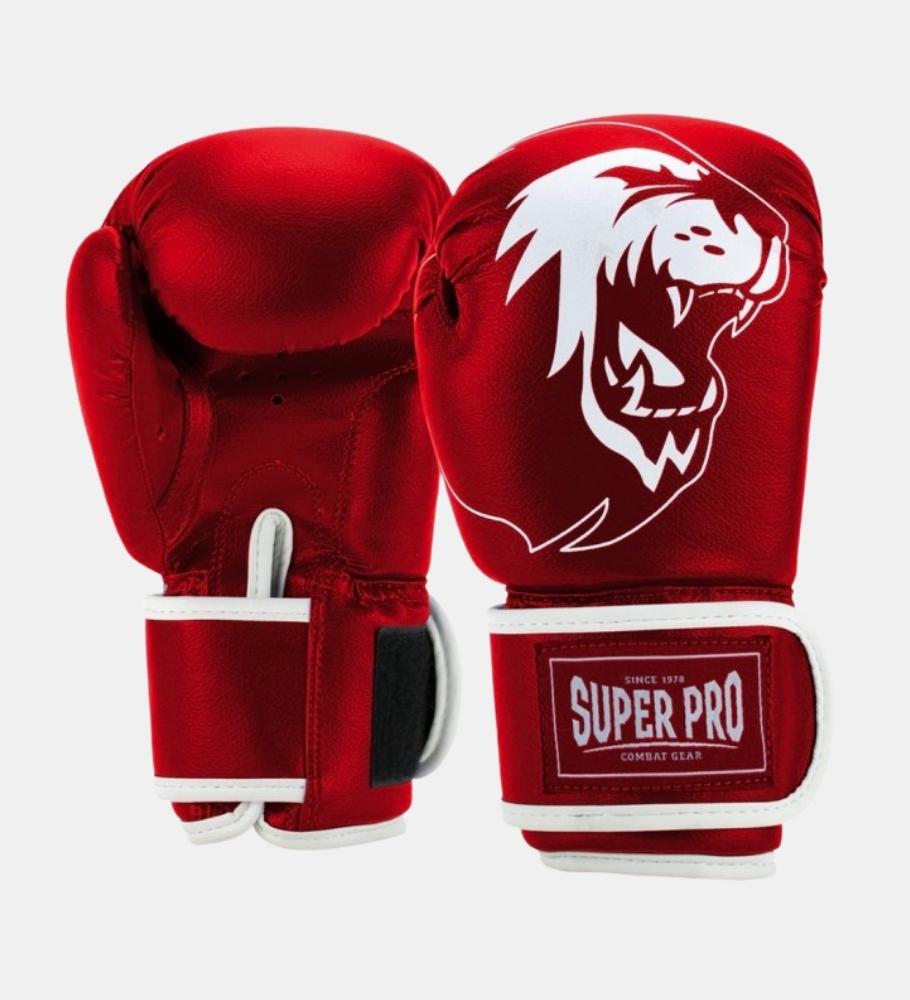 Super Pro (Kick)Bokshandschoenen Talent Kids - Rood/Wit - (Kick)Bokshandschoenen