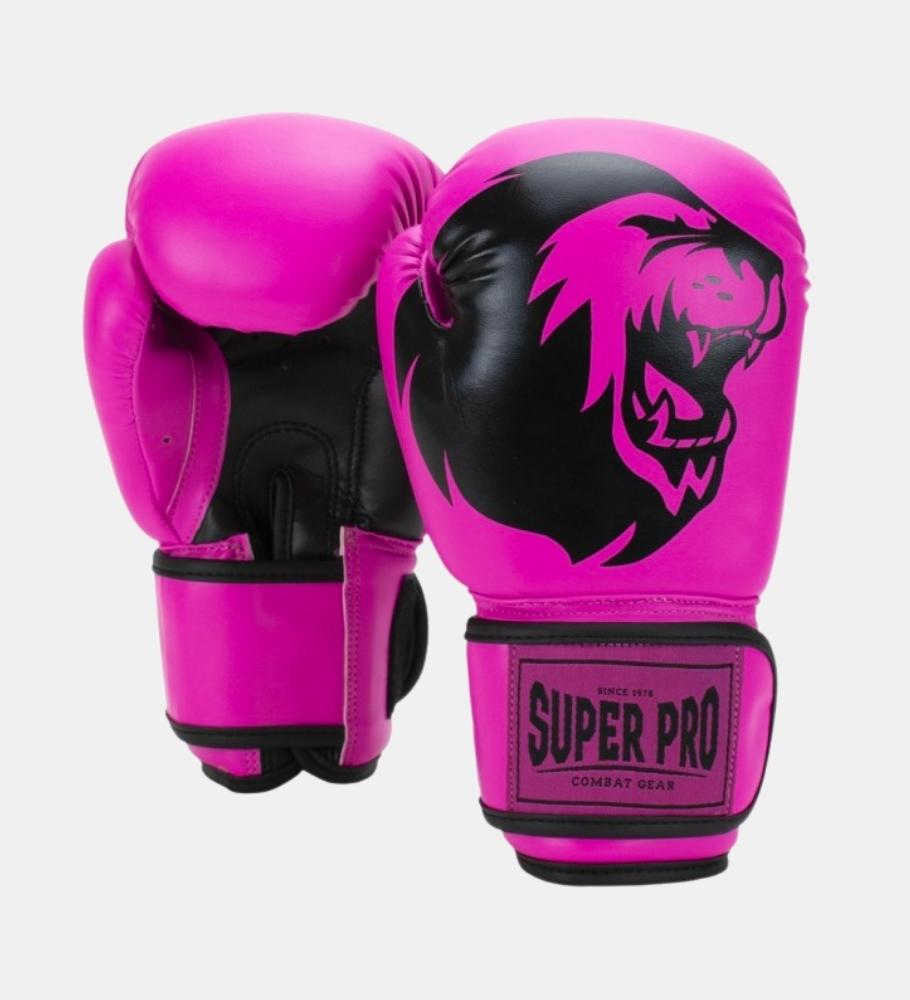 Super Pro (Kick)Bokshandschoenen Talent Kids - Roze/Zwart - (Kick)Bokshandschoenen