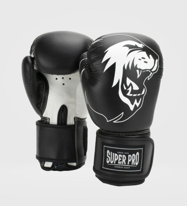 Super Pro Bokshandschoenen Talent Kids - Zwart/Wit