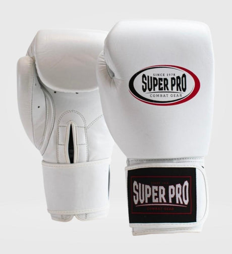 Super Pro (Kick)Bokshandschoenen Thai Pro - Wit - (Kick)Bokshandschoenen