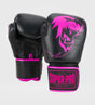 Super Pro (Kick)Bokshandschoenen Warrior - Zwart/Roze - (Kick)Bokshandschoenen