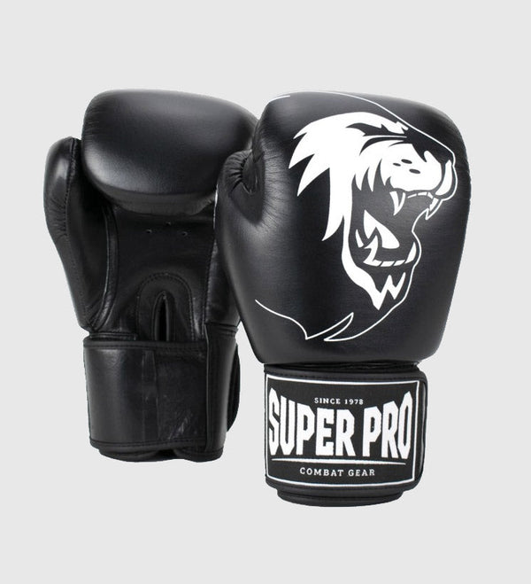 Super Pro Bokshandschoenen Warrior - Zwart/Wit
