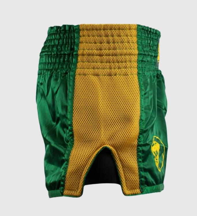 Super Pro Kickboks Broekje Brave - Groen/Goud - Shorts
