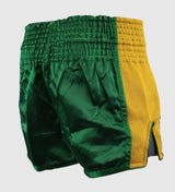 Super Pro Kickboks Broekje Brave - Groen/Goud - Shorts