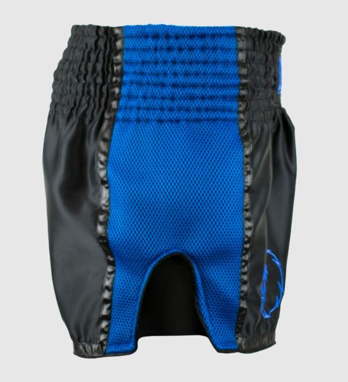 Super Pro Kickboks Broekje Brave - Zwart/Blauw - Shorts