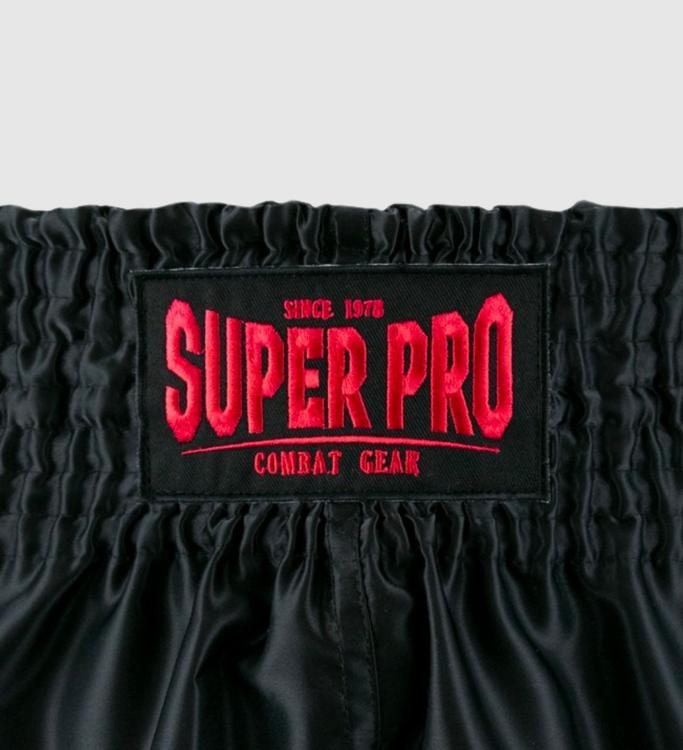 Super Pro Kickboks Broekje Brave - Zwart/Rood - Shorts