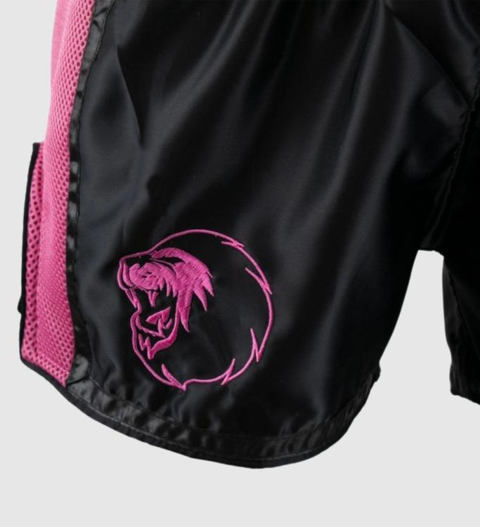 Super Pro Kickboks Broekje Brave - Zwart/Roze - Shorts