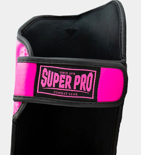 Super Pro Kickboks Scheenbeschermers Rebel - Roze/Wit - Scheenbeschermers
