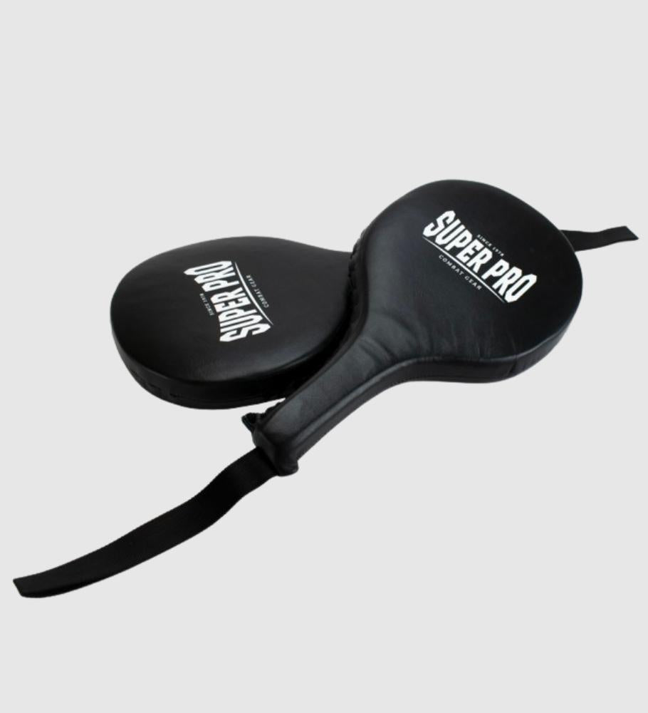 Super Pro Speed Paddles Leer - Zwart - Trap & Stootkussens