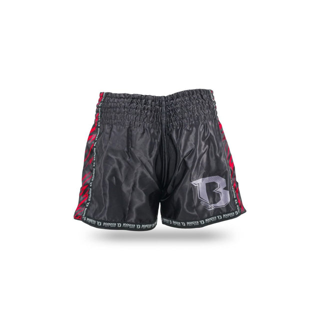 Shorts de kickboxing Booster Combat Enfant – Noir/Rouge