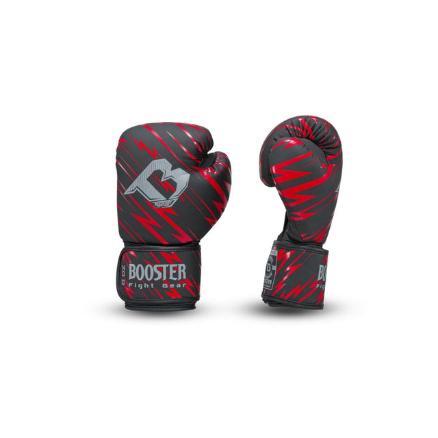 Dziecięce rękawice bokserskie Booster Combat – Czarne/Czerwone