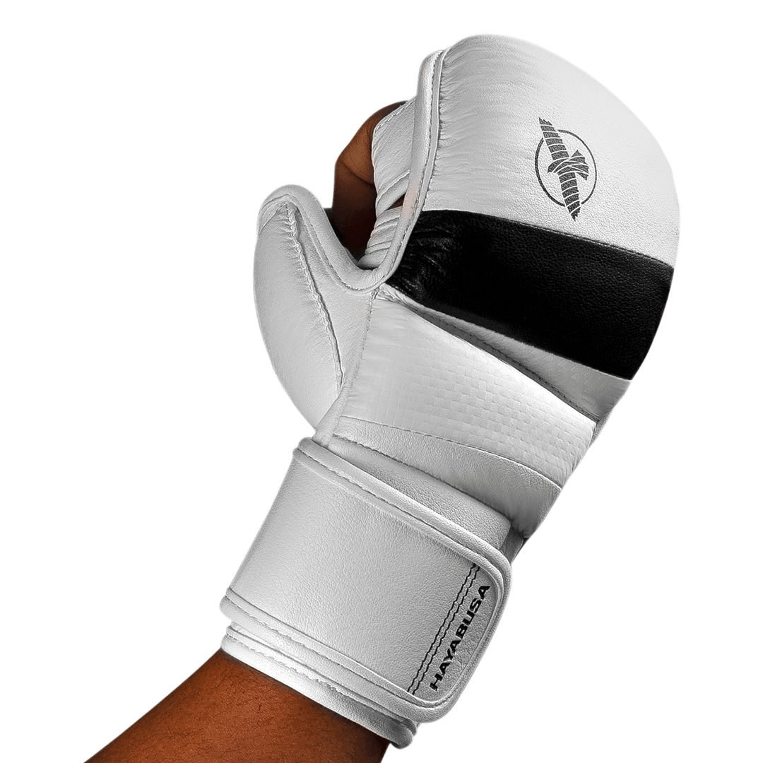 Hayabusa MMA Sparring Handschoenen T3 Hybrid - Wit/Zwart