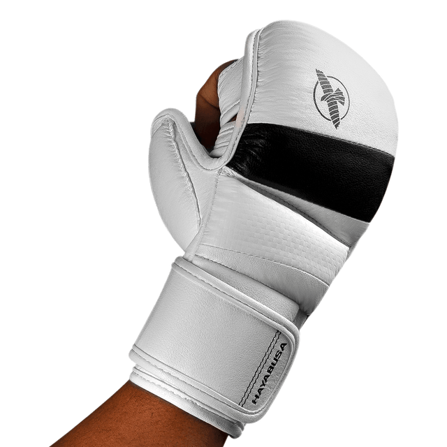 Hayabusa MMA Sparringshandsker T3 Hybrid - Hvid/Sort