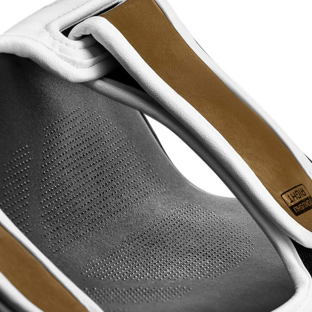 Hayabusa Schienbeinschoner T3 – Weiß/Gold