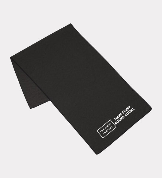 TFC Compacte Fitness Handdoek - Zwart