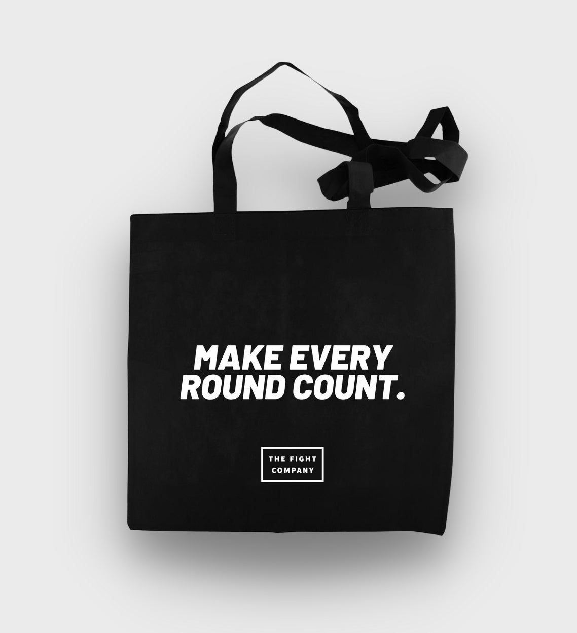 The Fight Company Tote Bag - Zwart (40x40 cm) - Verzorging