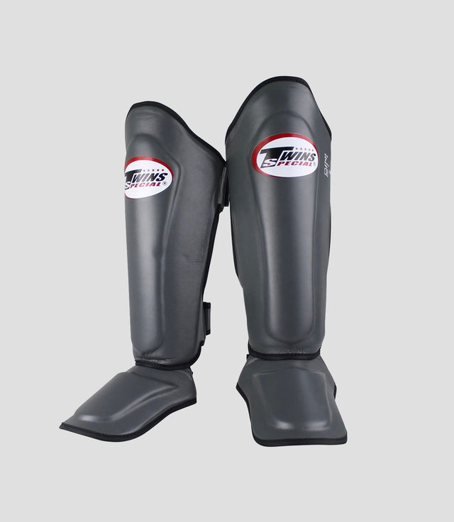 Twins Kickboks Scheenbeschermers - Grijs - Scheenbeschermers