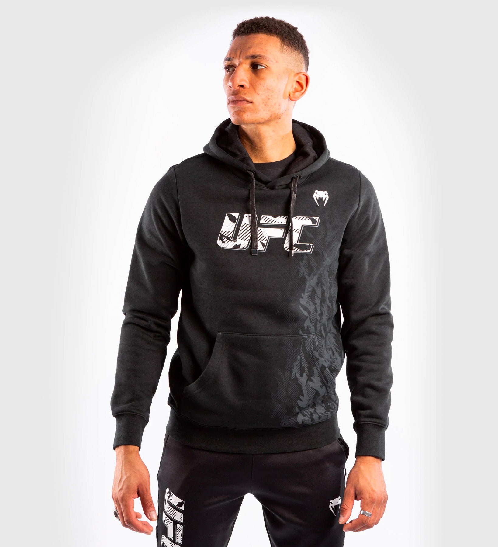 UFC Venum Hoodie Authentic Fight Week - Zwart/Grijs - Truien & Vesten