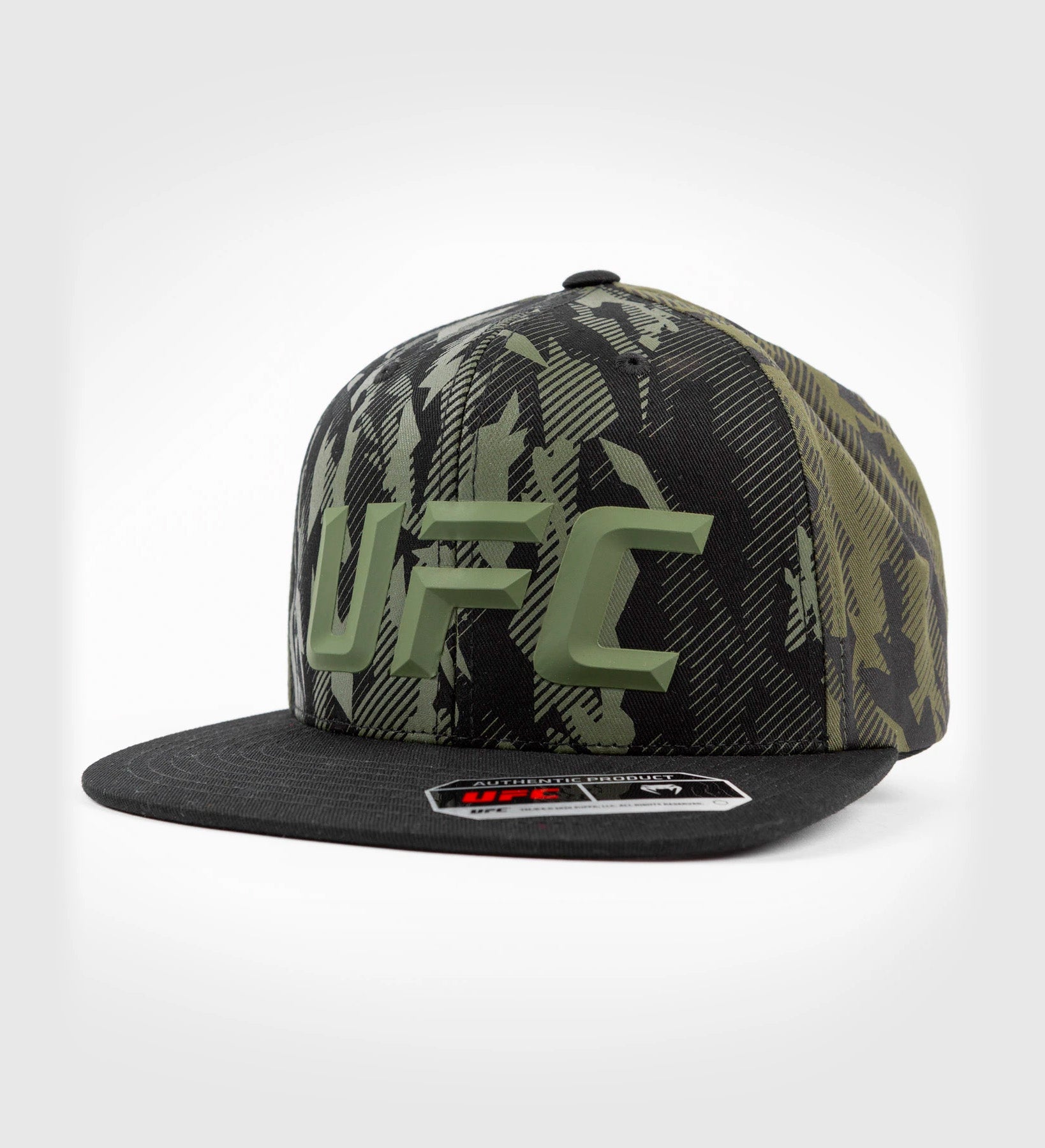 UFC Venum Snapback Authentic Fight Night - Kaki Groen/Zwart - Mutsen & Petten