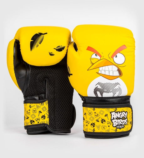 Venum Angry Birds (Kick)Bokshandschoenen Kids - Geel/Zwart - (Kick)Bokshandschoenen