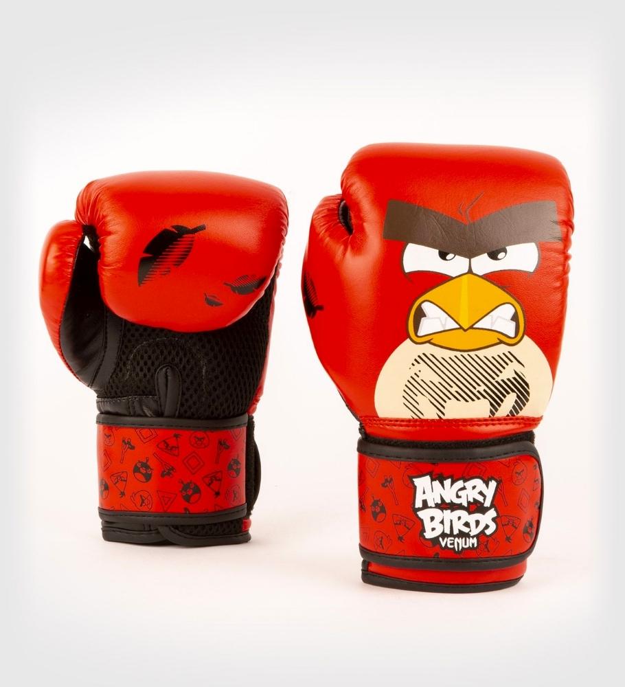 Venum Angry Birds (Kick)Bokshandschoenen Kids - Rood/Zwart - (Kick)Bokshandschoenen