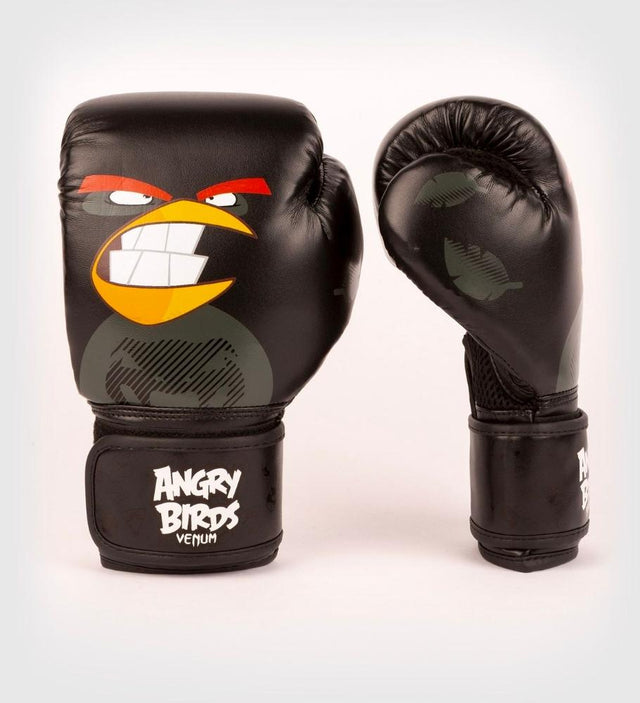 Rękawice bokserskie Venum Angry Birds – Czarne – Dziecięce