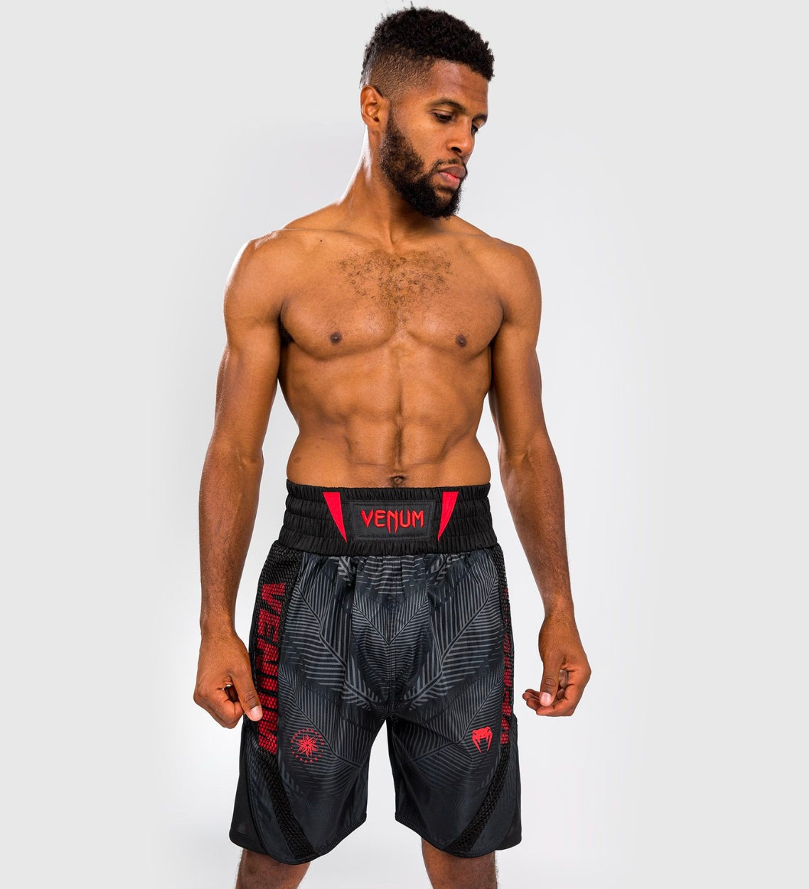 Venum Boksbroek Phantom - Zwart/Grijs/Rood - Shorts