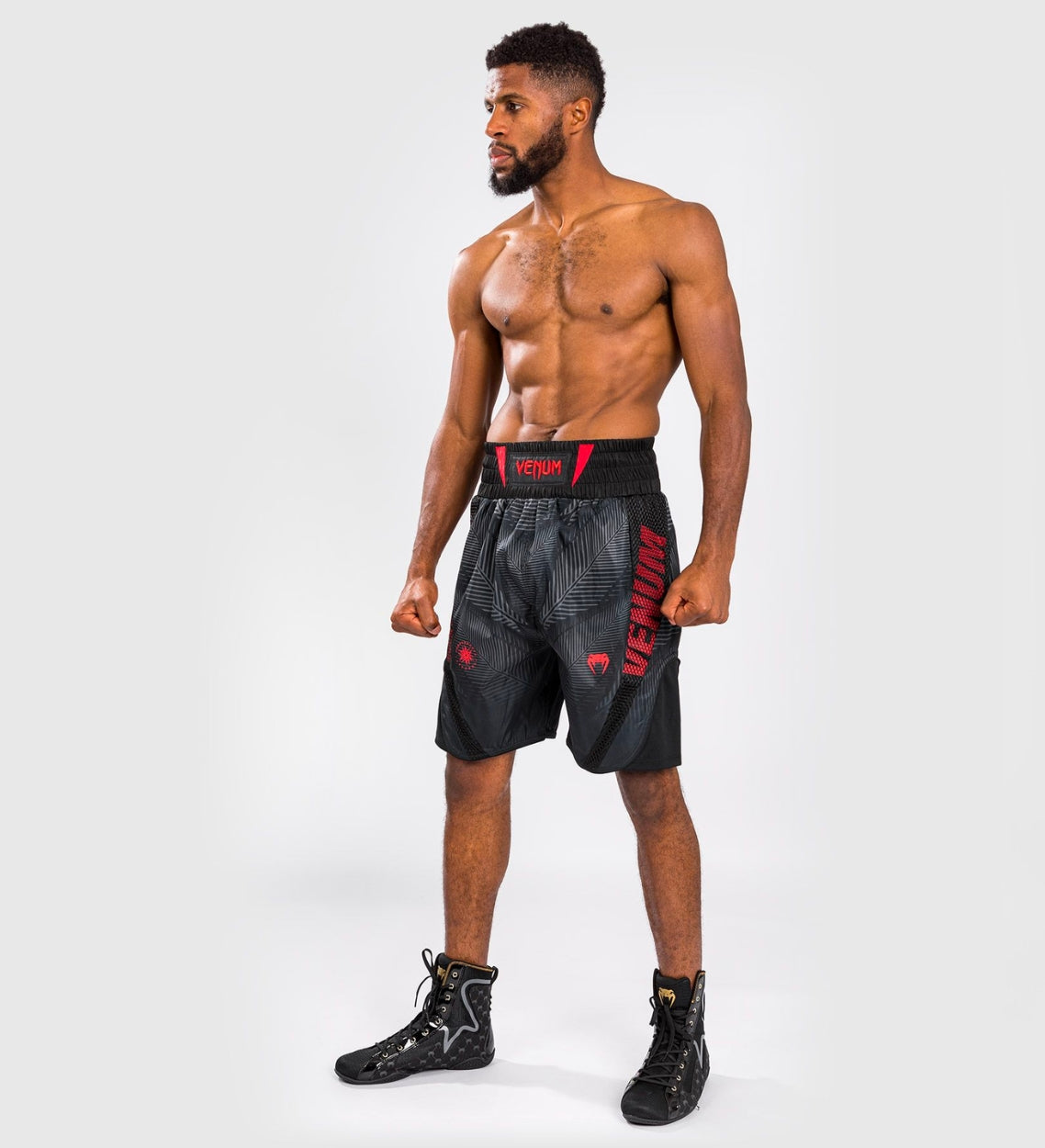 Venum Boksbroek Phantom - Zwart/Grijs/Rood - Shorts