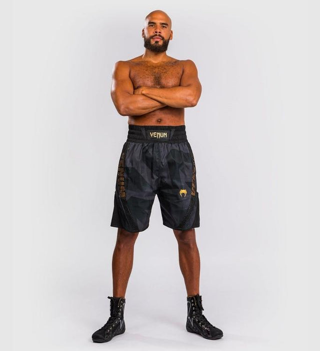 Boxerské trenky Venum Razor – Černé/Zlaté