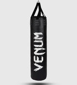Venum Bokszak Challenger + Plafondbeugel - Zwart/Wit - Bokszakken