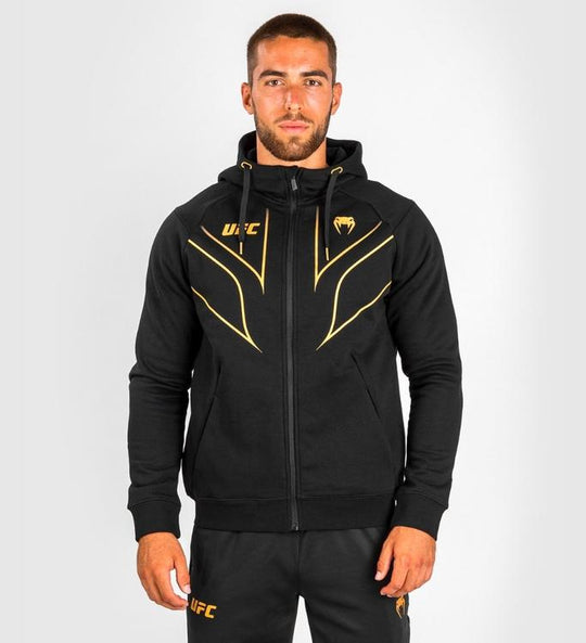 Venum Hoodie Fight Night 2.0 Met Rits - Zwart/Goud